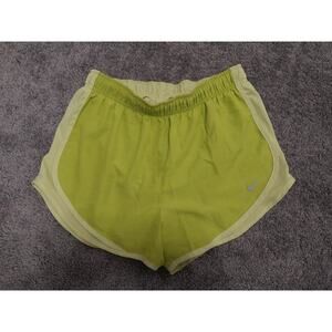 Nike Dri Fit Womens Size M Athletic Running Shorts Green Lined Pockets